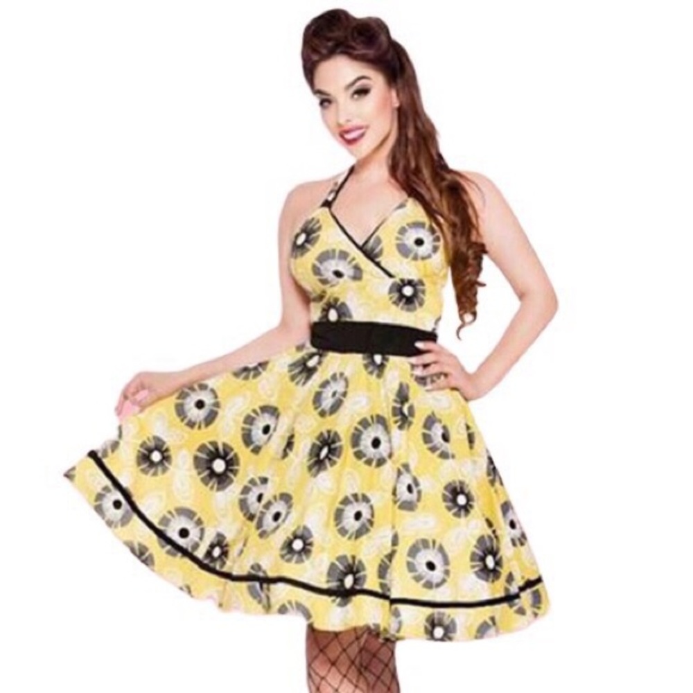 🌺Kinny & Howie Monica 1950s Daisy Swing Dress - Picture 7 of 8